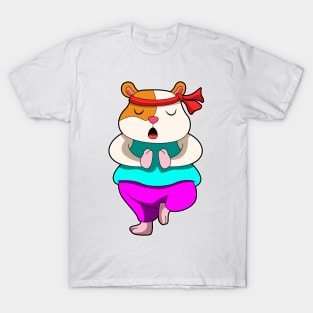 Hamster at Yoga stretching exercises T-Shirt